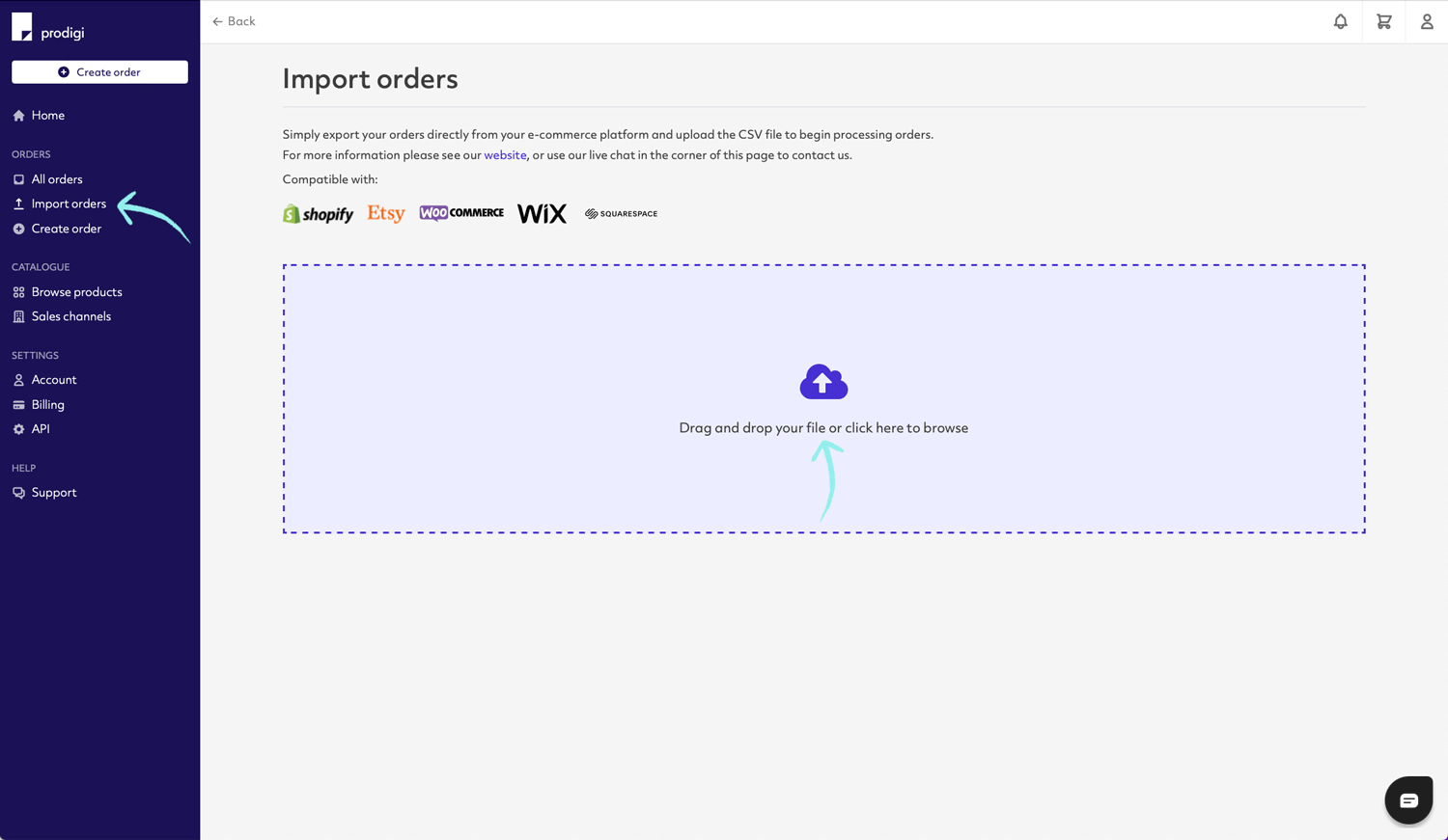 CSV upload